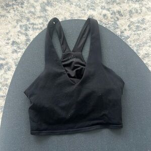 ALO Yoga Black Airbrush Real Tank Top Size Small